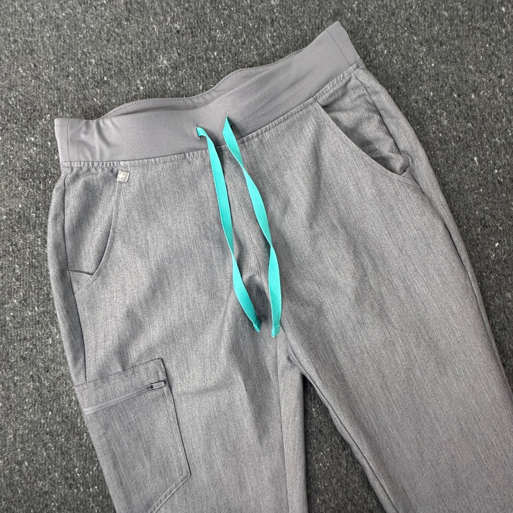 FIGS Scrub Pants Womens Small Tall Gray Zamora Jogger Technical W18SW2005T
